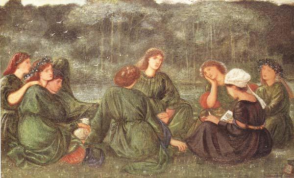 Sir Edward Coley Burne-jones,Bart.,ARA,RWS Green Summer (mk46) oil painting image